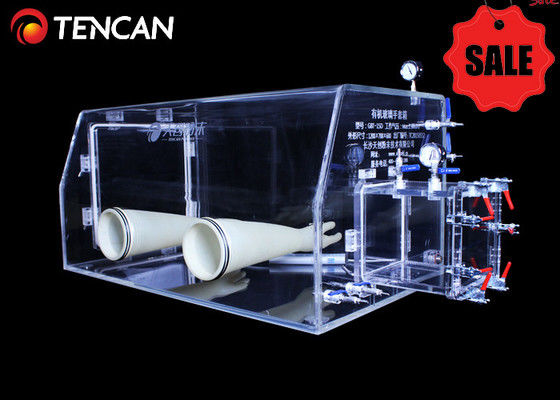 GBT-30A 투명 실험실 글로브 박스 – 내구성이 뛰어난 30mm PMMA 챔버를 갖춘 불활성 가스 관리