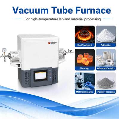TENCAN TC-12NT 1600°C 고순도 석영 튜브 및 프로그래밍 가능한 온도 제어 기능을 갖춘 최대 온도 진공관로