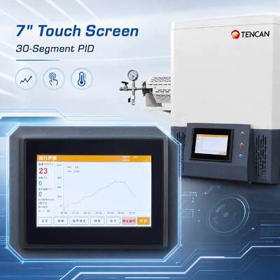 TENCAN MoSi2 난방 1600C 진공 튜브 오븐 TC-16MT B 타입 열쌍 분기 실험실 오븐 30 세그먼트 프로그래밍 고급