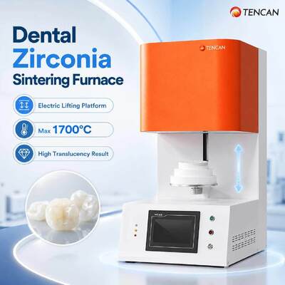 TENCAN TC-BDF-1L 1700C Dental Lab Zirconia Porcelain Sintering Furnace 1C Accuracy MoSi2 Heating Elements for Tooth